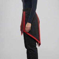 Alternative view of Mandalorian Star Wars Kama with LoinCloth Black With Red Edge