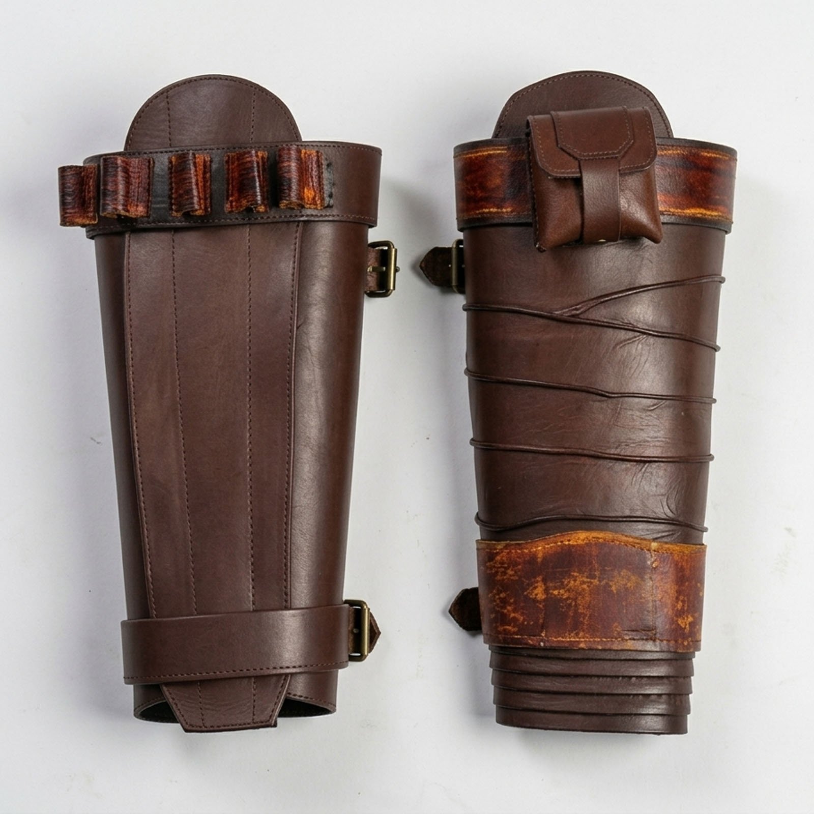Mandalorian Leather Leg Greave Armor - Image 2