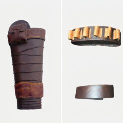 Mandalorian Leather Leg Greave Armor Set