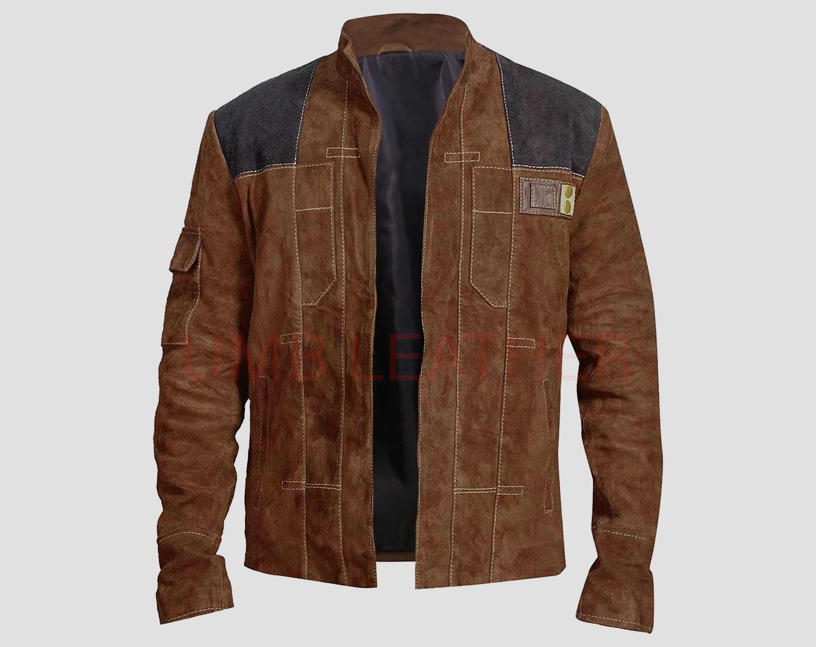 Han Solo Mens Suede Cosplay Smuggler Jacket