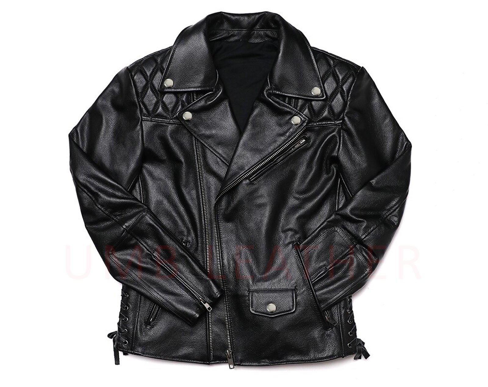 Genuine Cowhide real Leather biker Jackets - Image 3