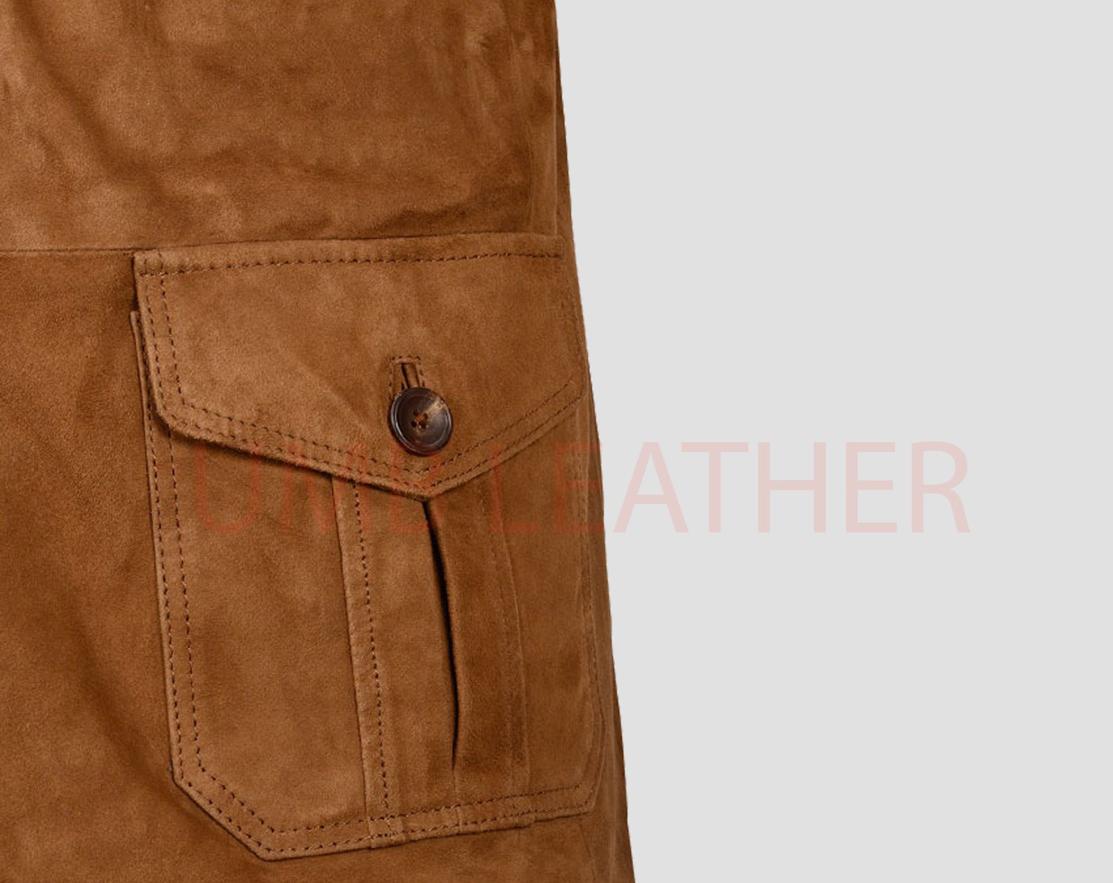 Men’s Suede Cowboy Blazer Coat - Image 4