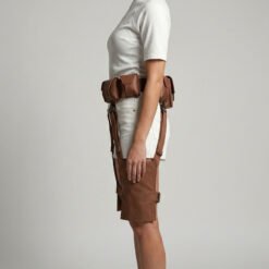 Alternative view of Bo Katan Kryze Leather belt With Pouches & holsters