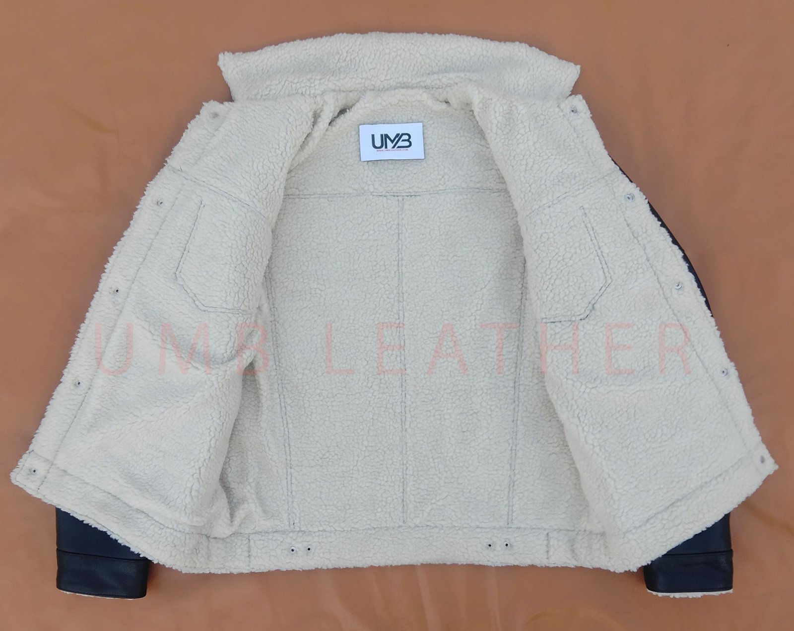 Denim Jean Style Fur Lining Jacket For Men - Image 2