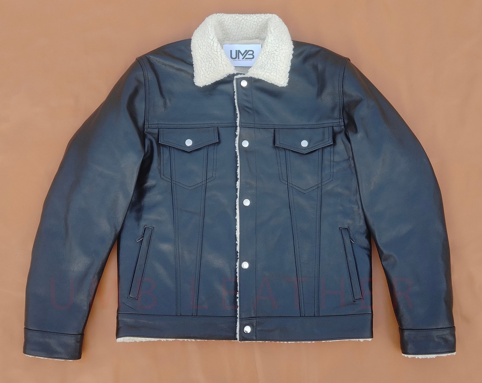 Denim Jean Style Fur Lining Jacket For Men
