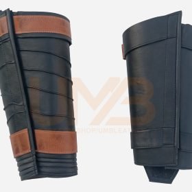 Alternative view of Mandalorian Leather Leg Greave Armor