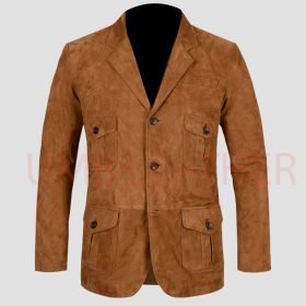 Men’s Suede Cowboy Blazer Coat
