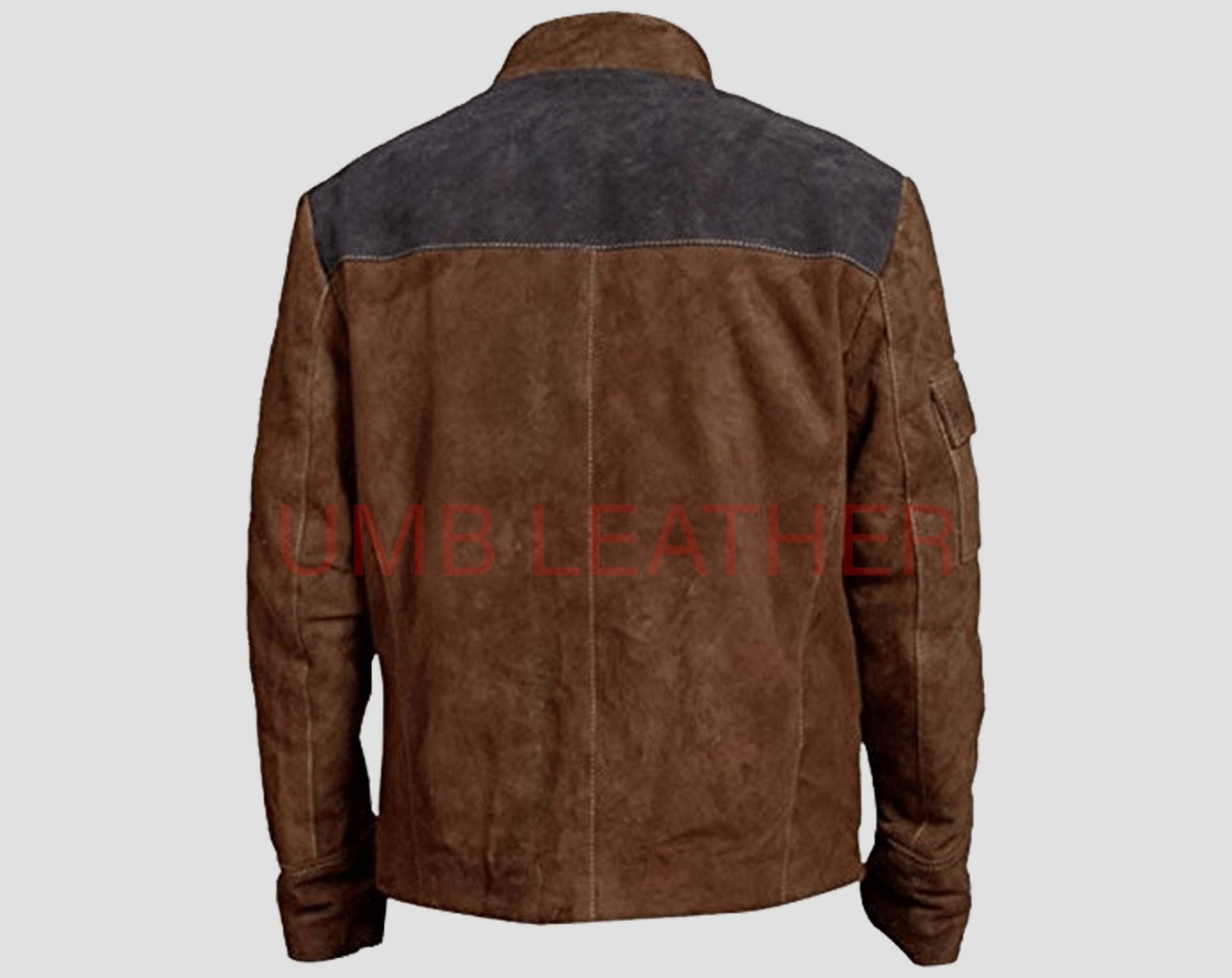 Han Solo Mens Suede Cosplay Smuggler Jacket - Image 4
