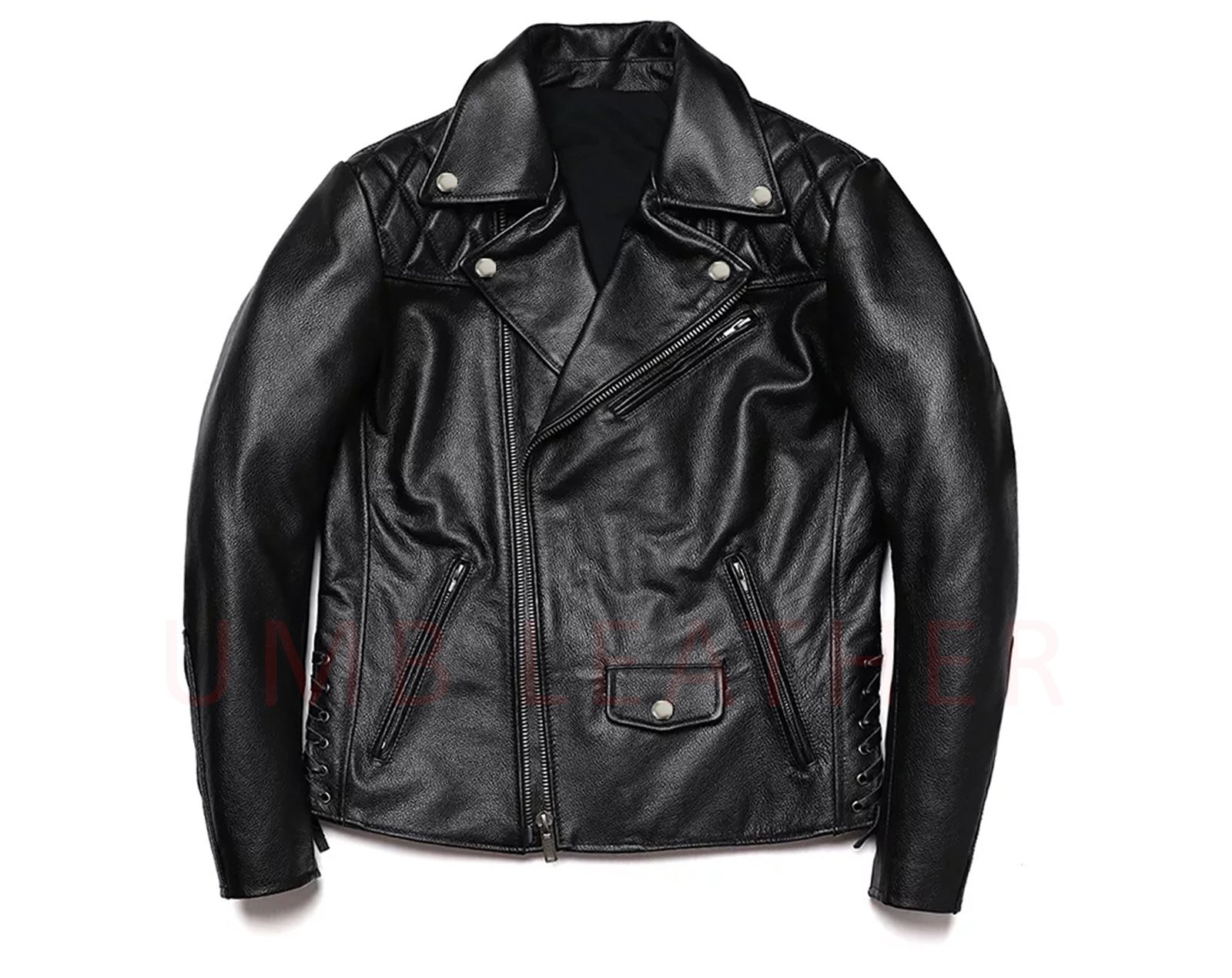 Genuine Cowhide real Leather biker Jackets