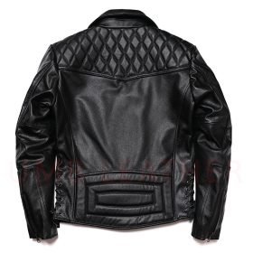 Alternative view of Genuine Cowhide real Leather biker Jackets