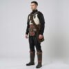 Mandalorian Olive Drab Flight Suit With Velcro Patches Star Wars Side view