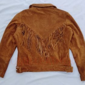 Alternative view of Women Suede fringes leather jacket