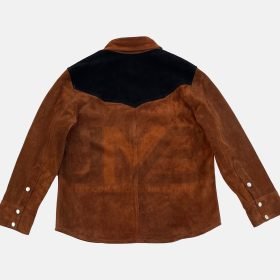 Alternative view of Men suede brown scully shirt