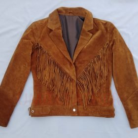 Women Suede fringes leather jacket