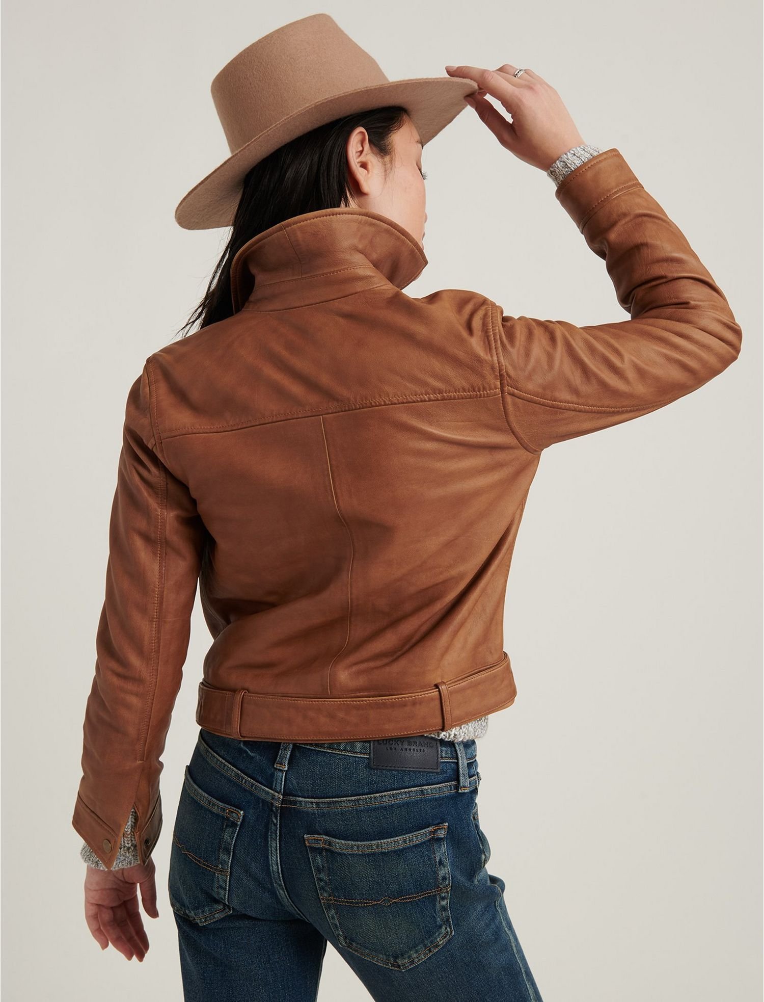 Cowgirl Brown Leather Jacket for Women Western Style Vibe - Image 2