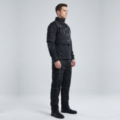Alternative view of Mandalorian Black Flight Suit Din Djarin Bounty Hunter Outfit Customizable with Velcro Attachments