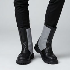 Mando Black Leather Boots