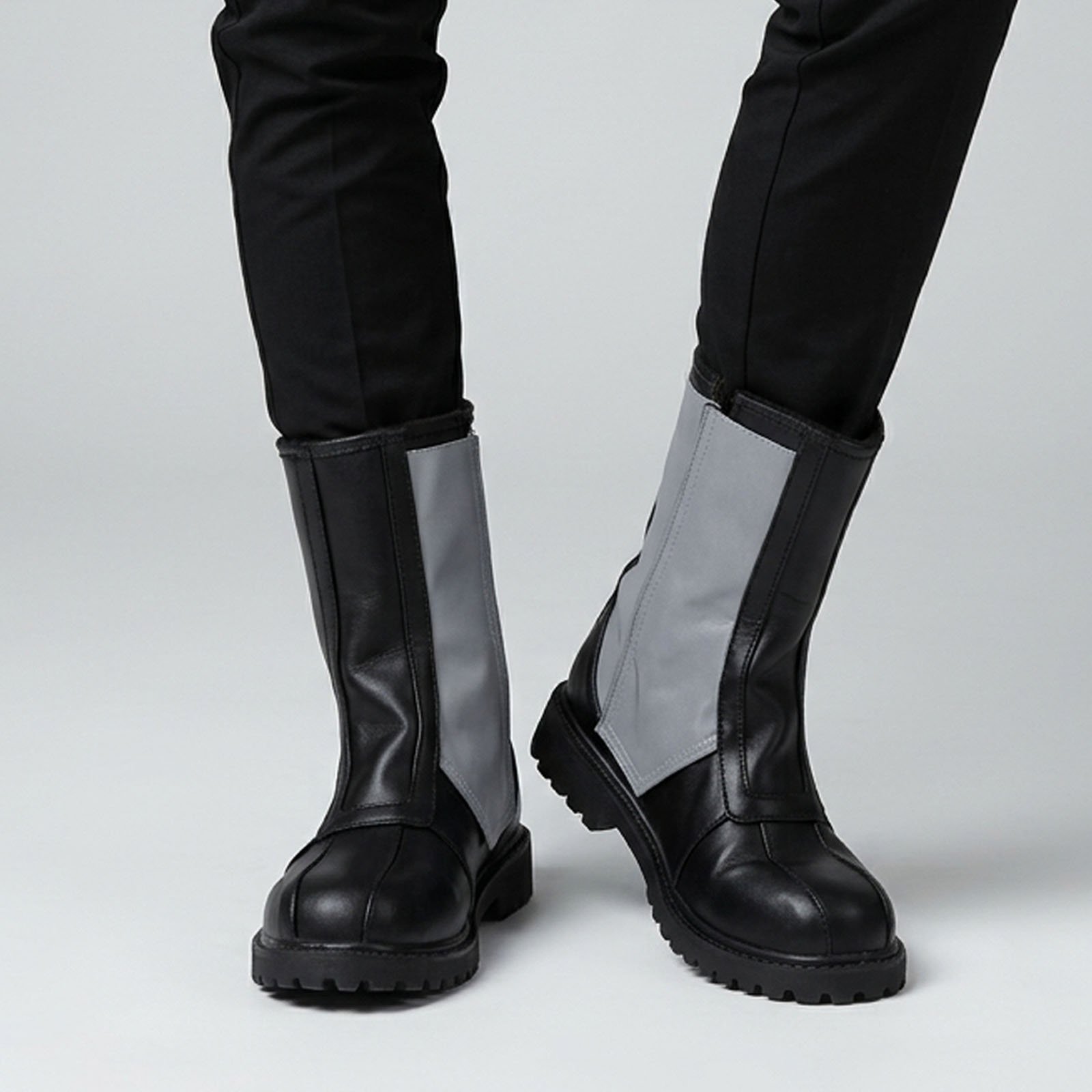Mando Black Leather Boots