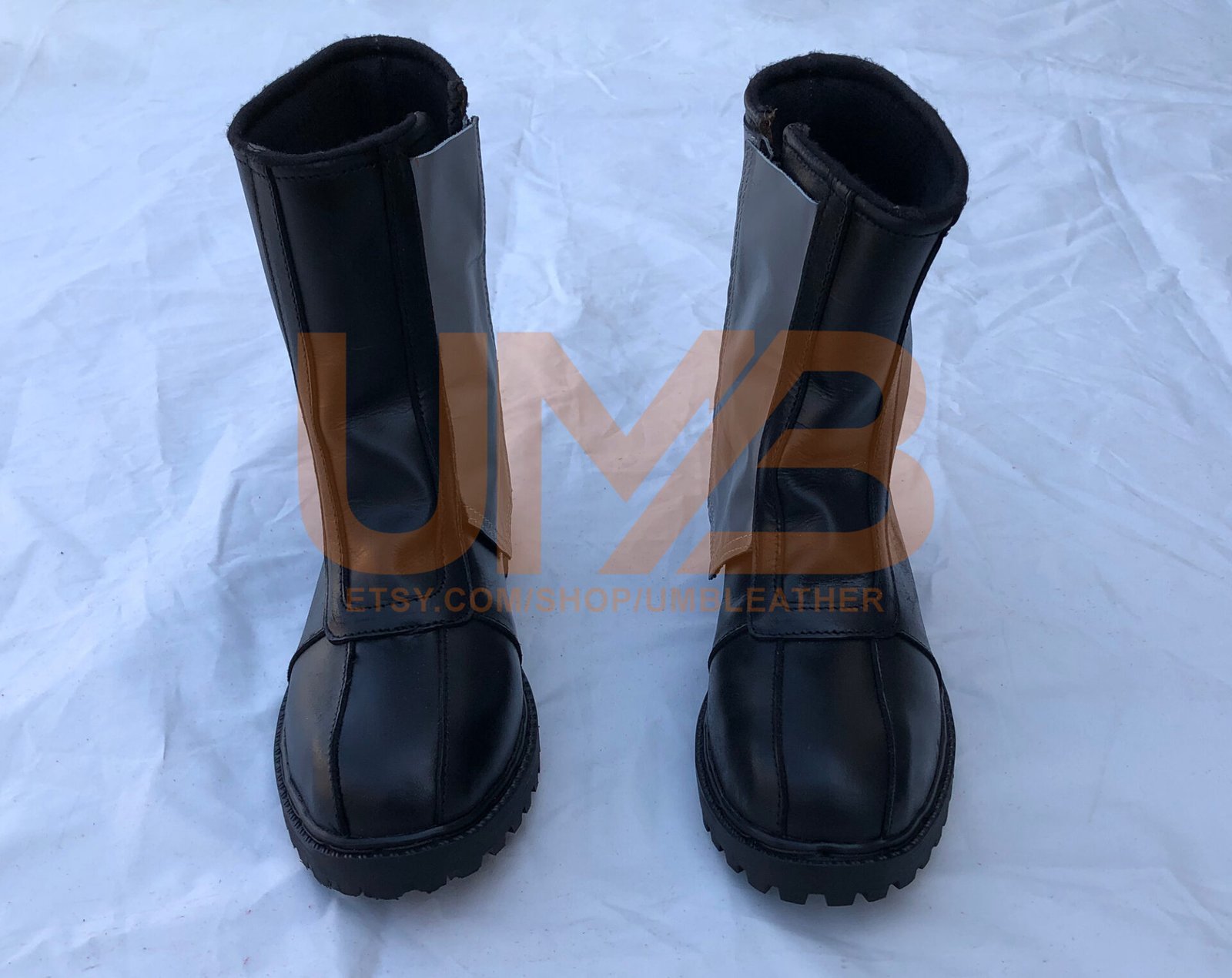 Mando Black Leather Boots - Image 2
