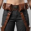 Bo Katan Flight Suit with Leather Belt