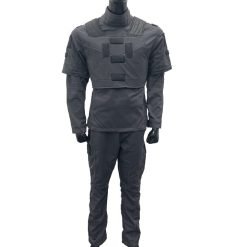 Custom Grey Flight Suit (Shirt & Pants) Purple Stitching