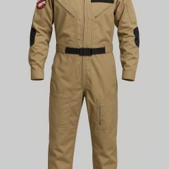 Dr. Venkman Ghostbusters Jumpsuit (1984) – Khaki Cotton Flight Suit | Screen-Accurate Replica | Free Worldwide Shipping