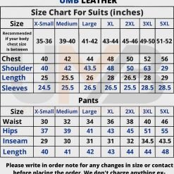 Size Chart UMBLeather